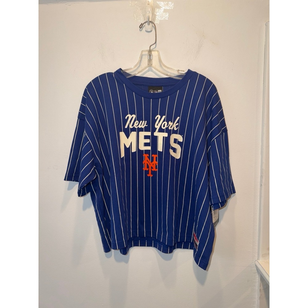 New Era Women's New York Mets Cropped Shirt. Size XL (NWTS)